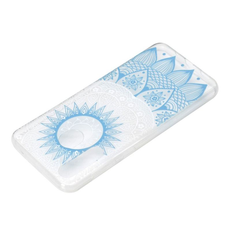 Coque Huawei Y6p Transparente Mandala Coloré