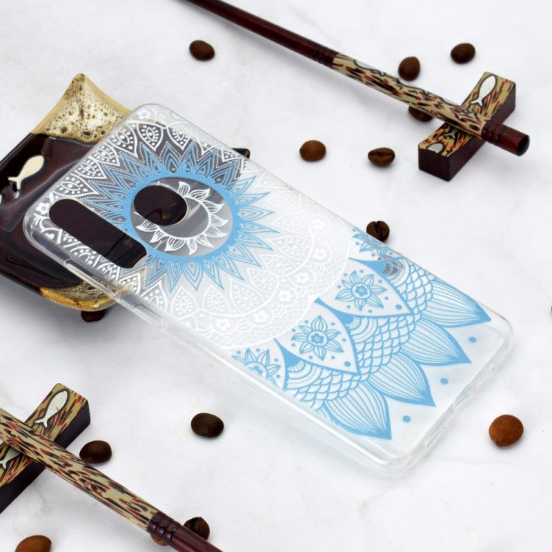 Coque Huawei Y6p Transparente Mandala Coloré