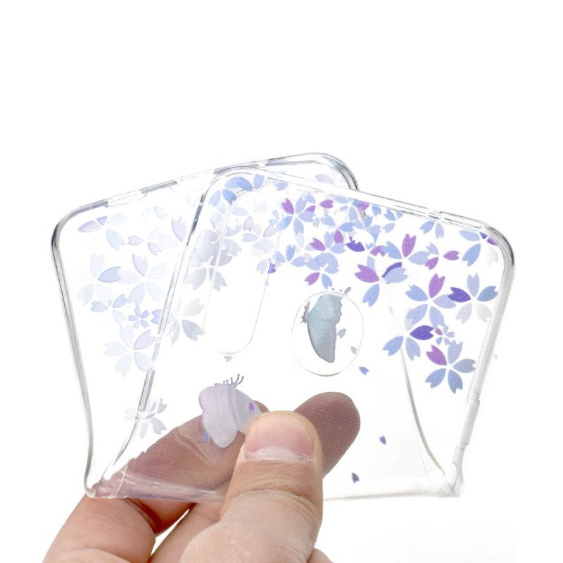 Coque Huawei Y6p Transparente Papillons Et Fleurs