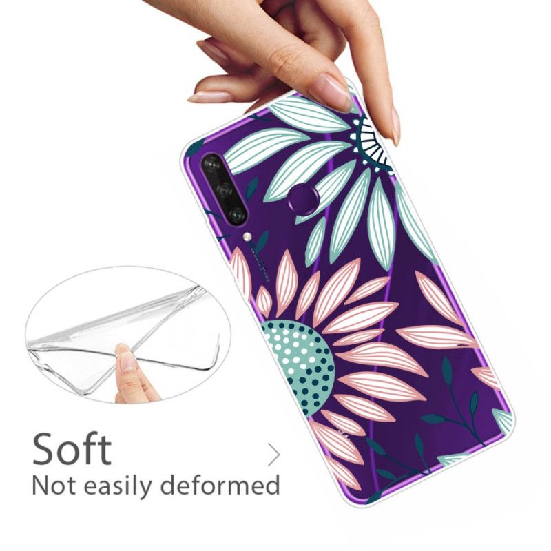 Coque Huawei Y6p Transparente Une Fleur