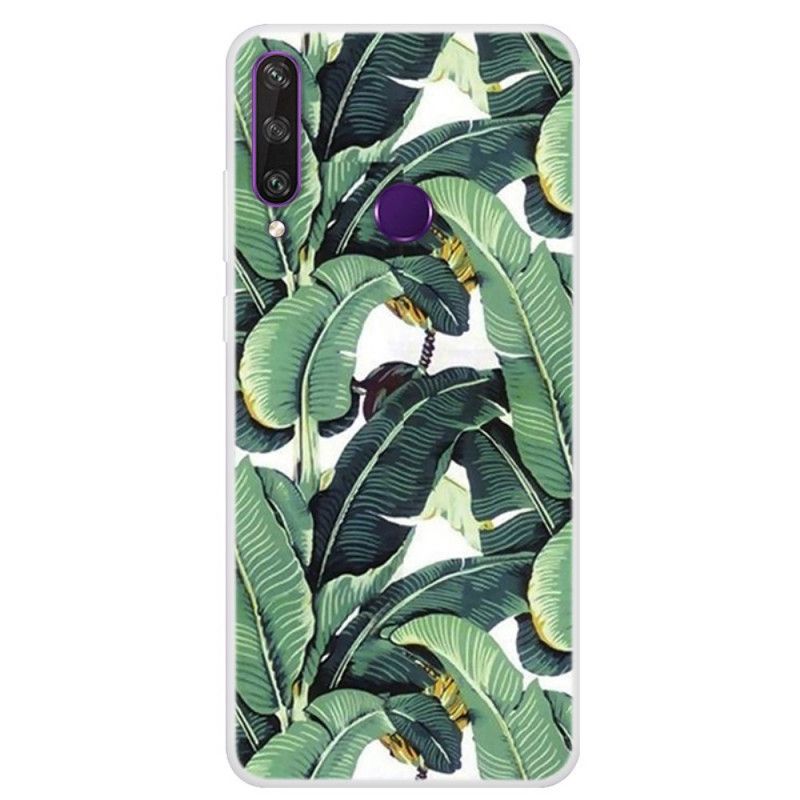 Coque Huawei Y6ptransparente Multiples Feuilles Vertes