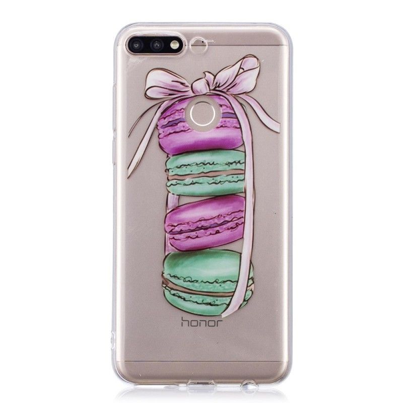 Coque Huawei Y7 2018 / Honor 7c Macarons Gourmands