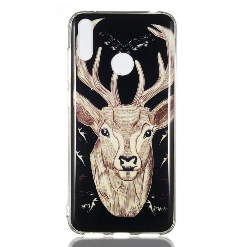 Coque Huawei Y7 2019 Cerf Majestueux Fluorescente