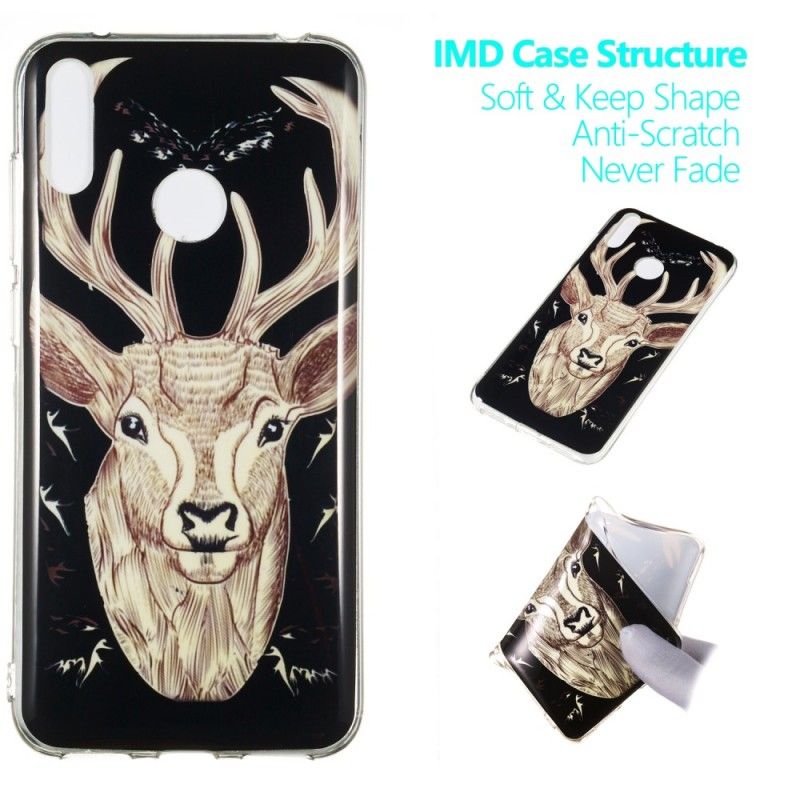 Coque Huawei Y7 2019 Cerf Majestueux Fluorescente