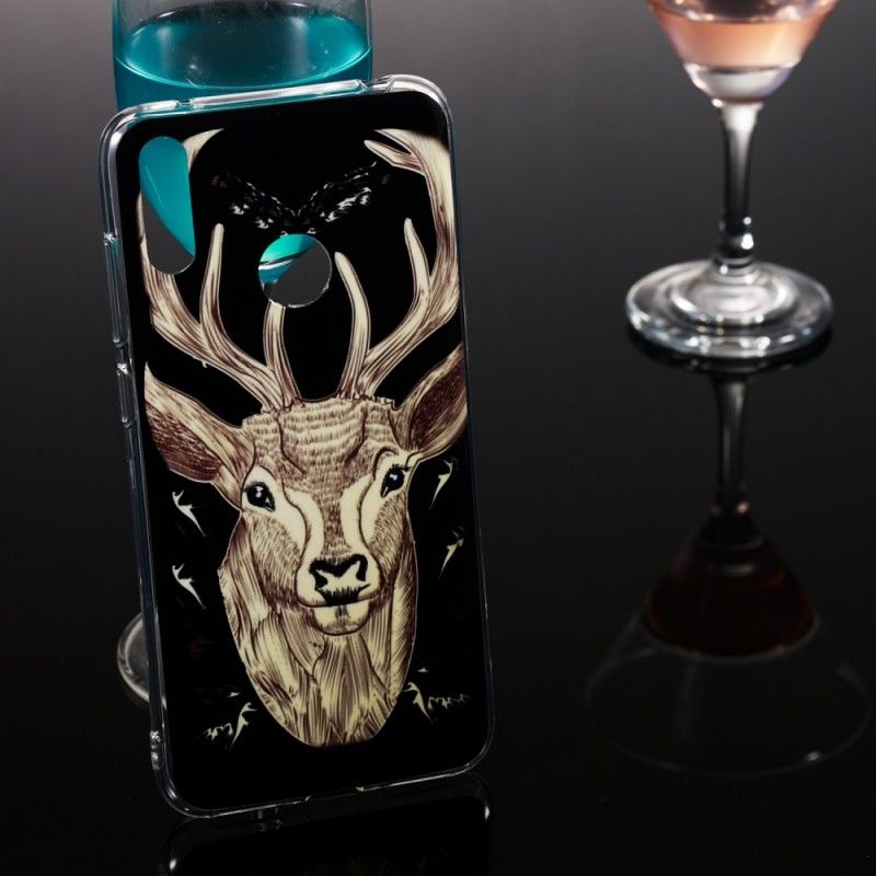 Coque Huawei Y7 2019 Cerf Majestueux Fluorescente