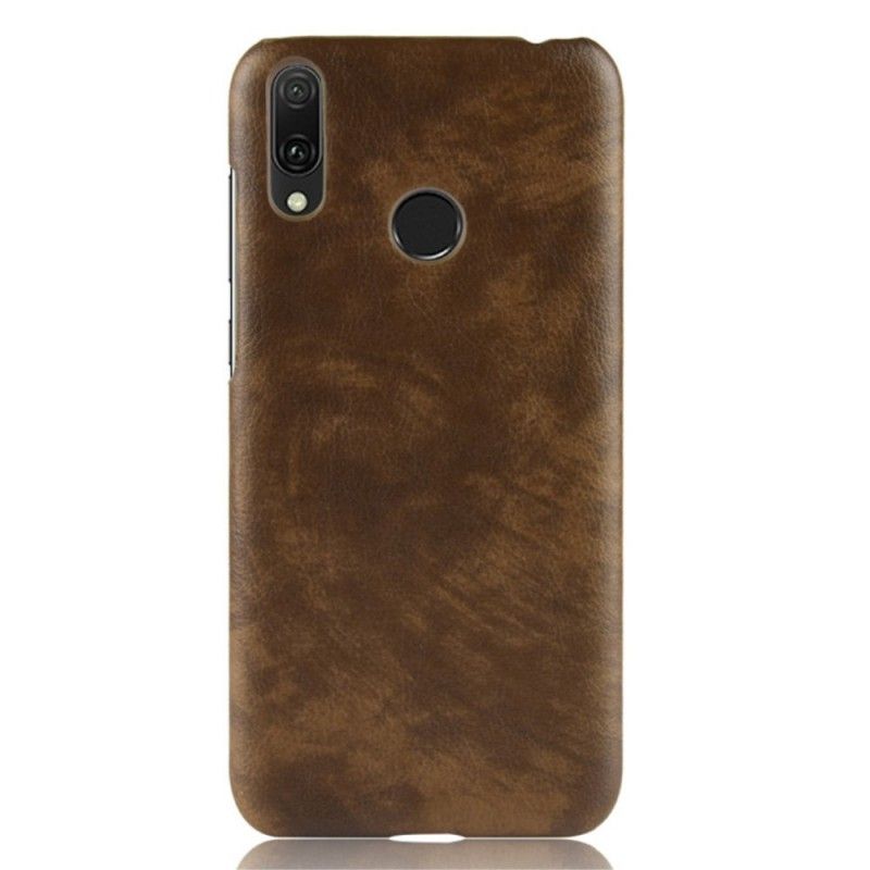 Coque Huawei Y7 2019 Effet Cuir Litchi Performance