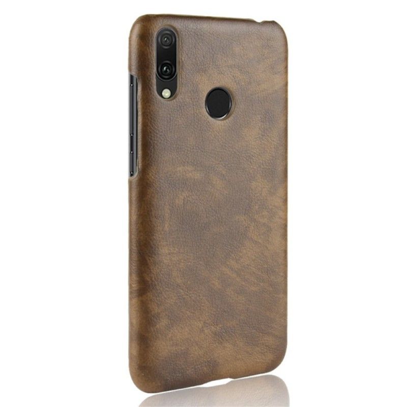 Coque Huawei Y7 2019 Effet Cuir Litchi Performance