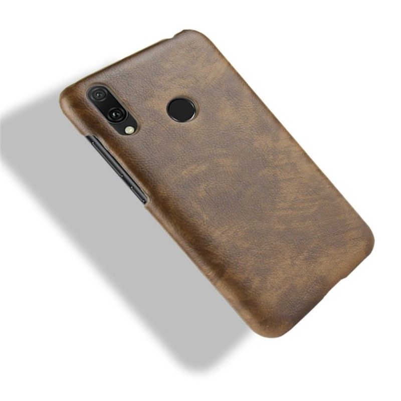 Coque Huawei Y7 2019 Effet Cuir Litchi Performance