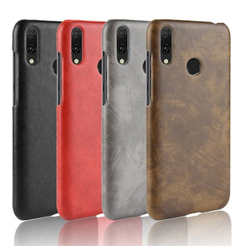 Coque Huawei Y7 2019 Effet Cuir Litchi Performance