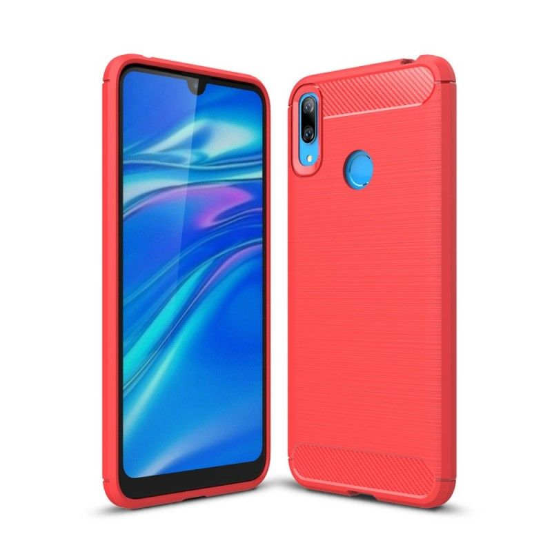 Coque Huawei Y7 2019 Fibre Carbone Brossée