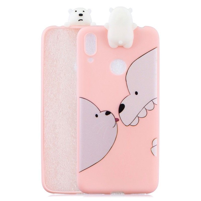 Coque Huawei Y7 2019 Funny Bear 3d