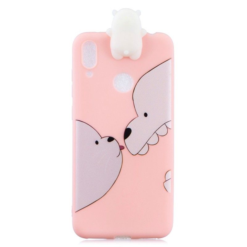 Coque Huawei Y7 2019 Funny Bear 3d