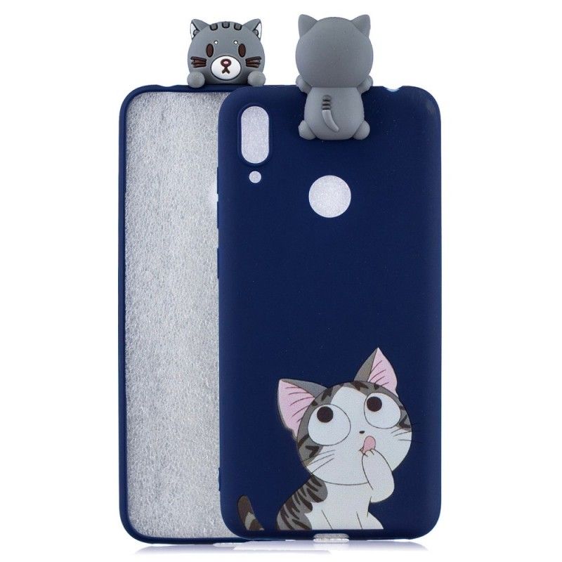 Coque Huawei Y7 2019 Funny Chat 3d
