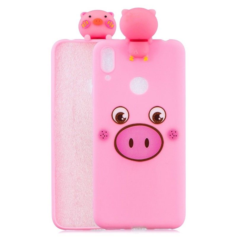 Coque Huawei Y7 2019 Funny Cochon 3d