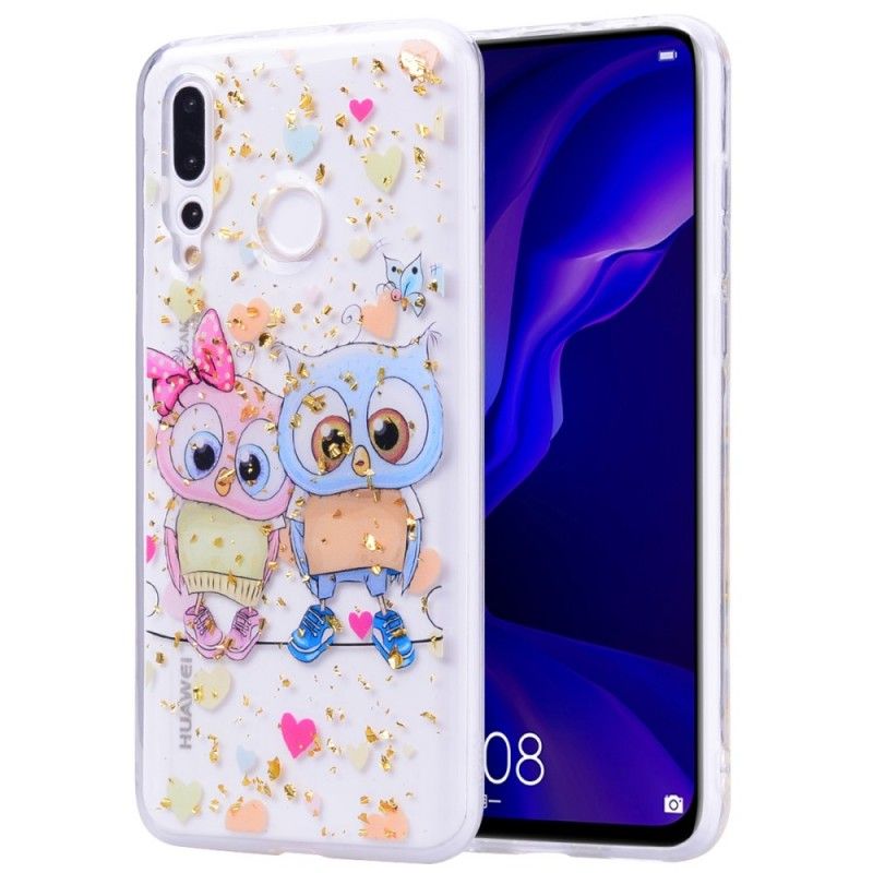 Coque Huawei Y7 2019 Hiboux Cute