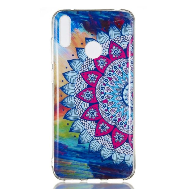 Coque Huawei Y7 2019 Mandala Coloré Fluorescente