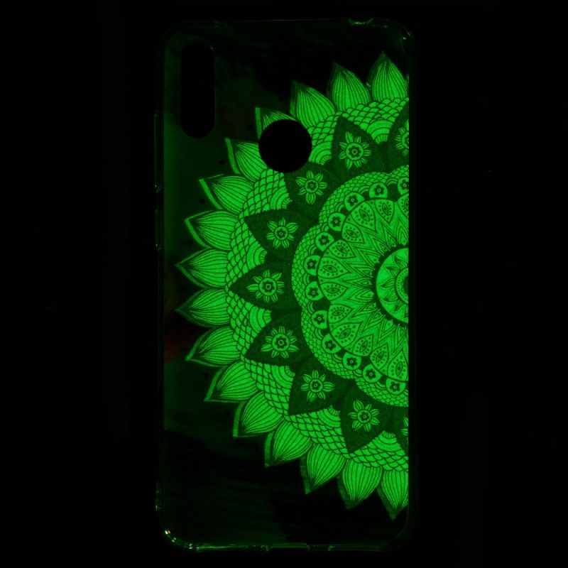 Coque Huawei Y7 2019 Mandala Coloré Fluorescente