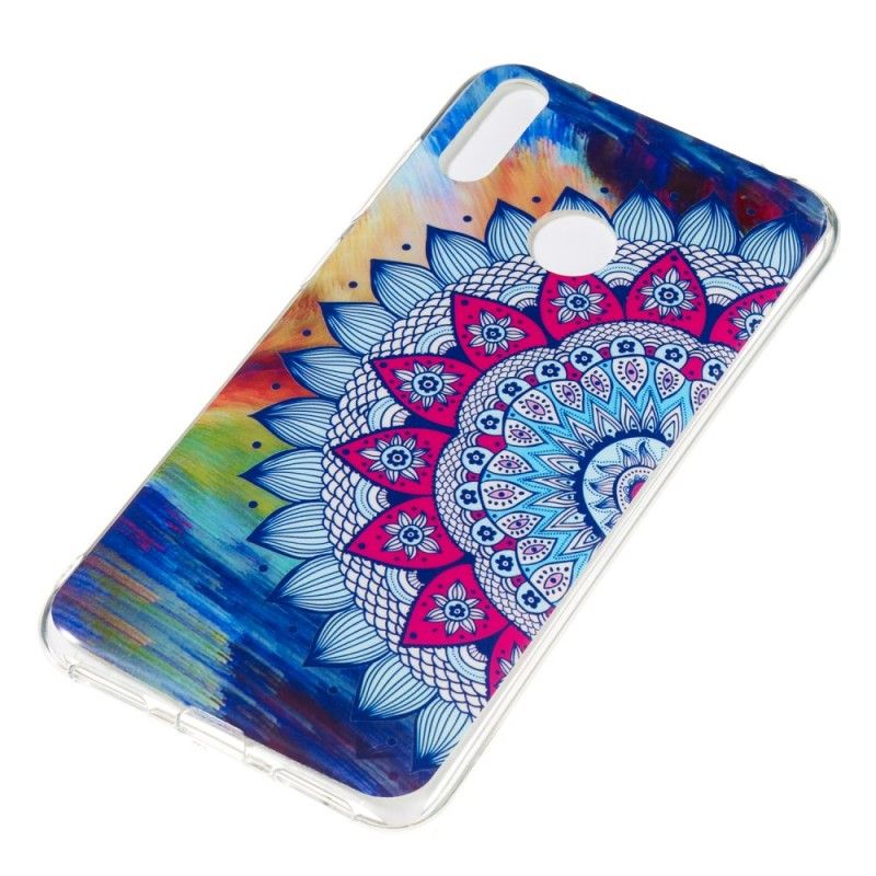 Coque Huawei Y7 2019 Mandala Coloré Fluorescente