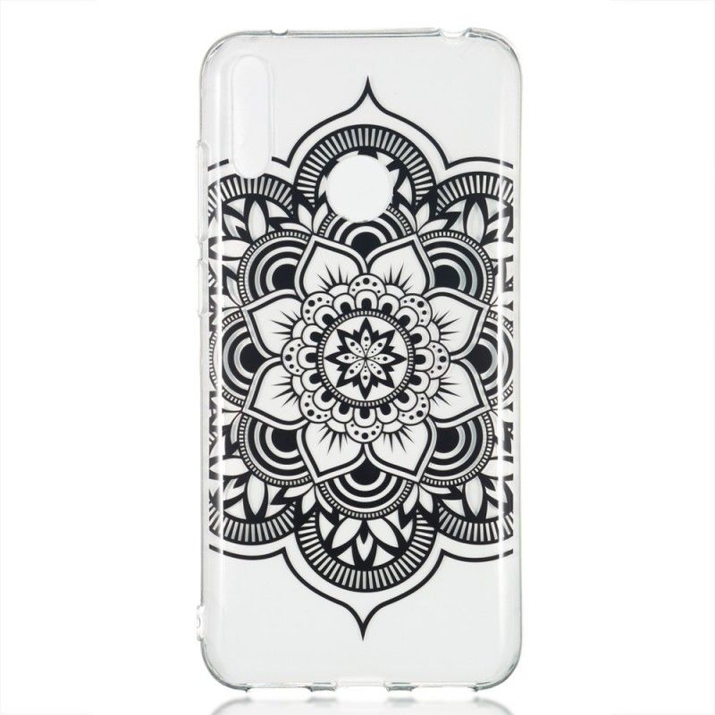 Coque Huawei Y7 2019 Mandala Noir Art