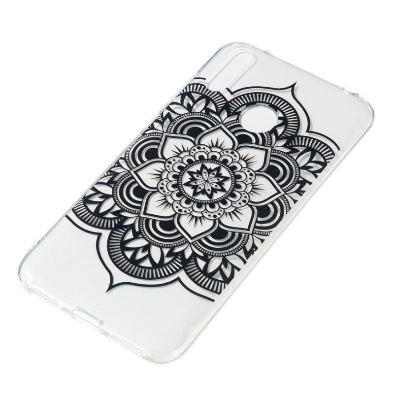 Coque Huawei Y7 2019 Mandala Noir Art