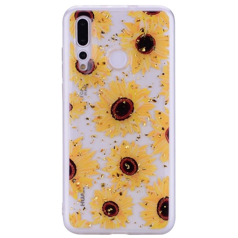 Coque Huawei Y7 2019 Multiples Tournesols