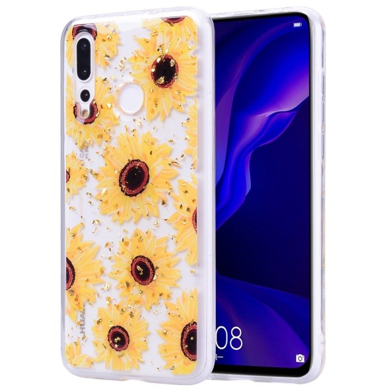 Coque Huawei Y7 2019 Multiples Tournesols