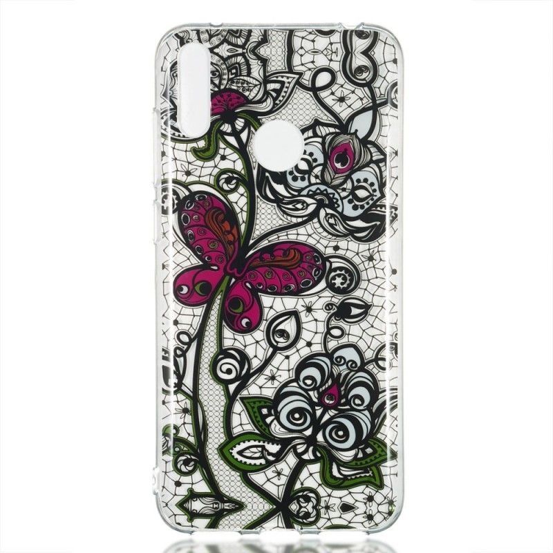 Coque Huawei Y7 2019 Papillon Et Dentelle