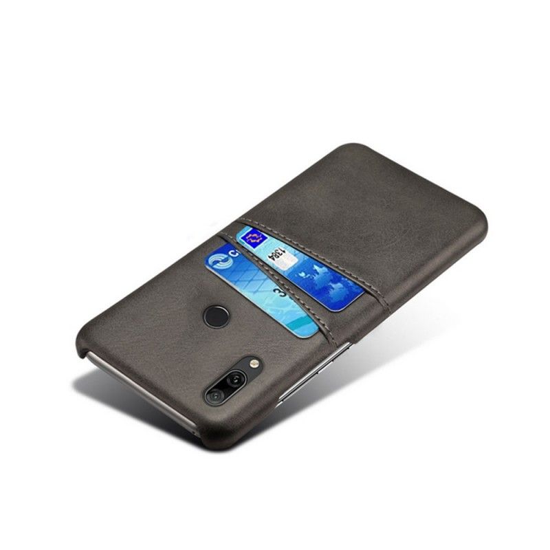 Coque Huawei Y7 2019 Porte Cartes Effet Cuir