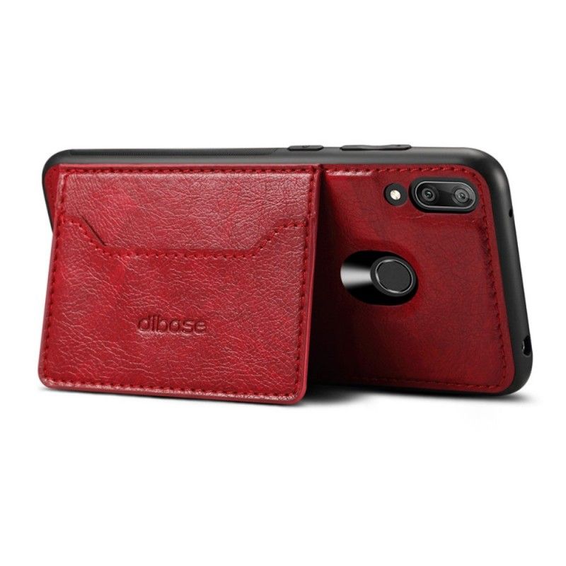 Coque Huawei Y7 2019 Simili Cuir Porte-carte Support