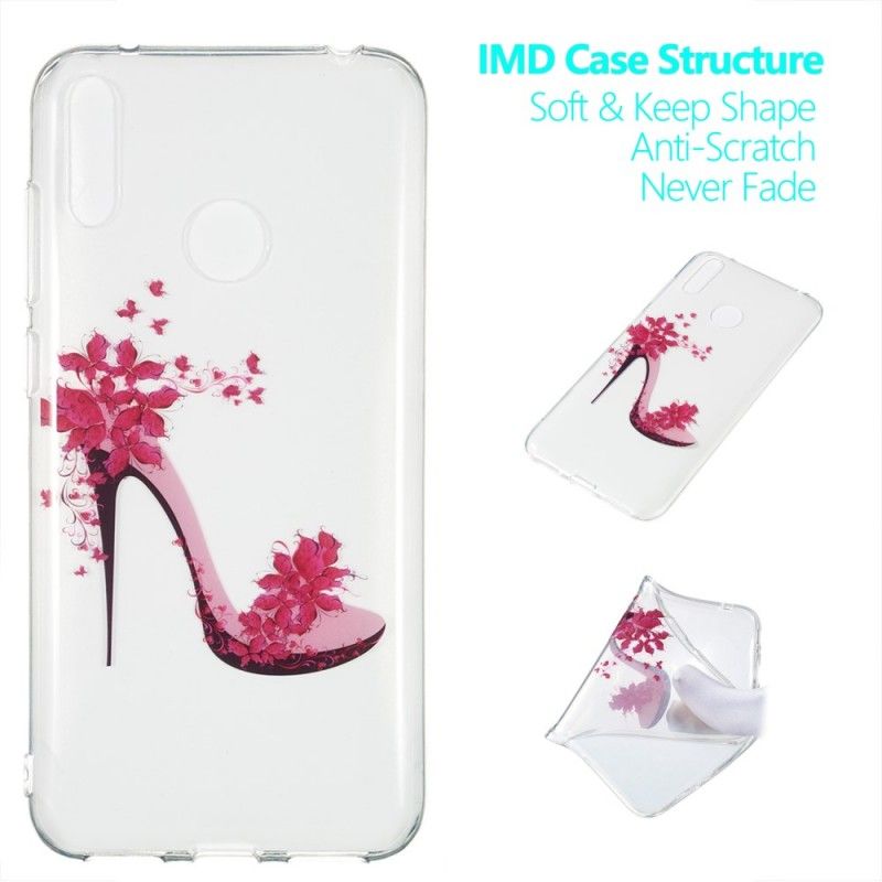 Coque Huawei Y7 2019 Transparente Escarpins Solitaires