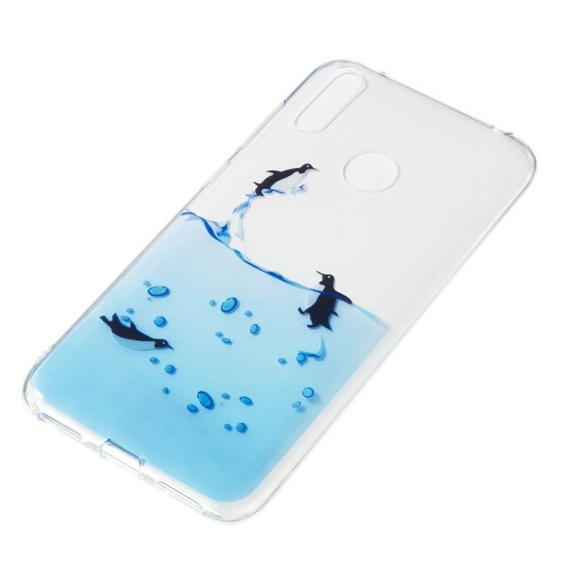 Coque Huawei Y7 2019 Transparente Jeu De Pingouins