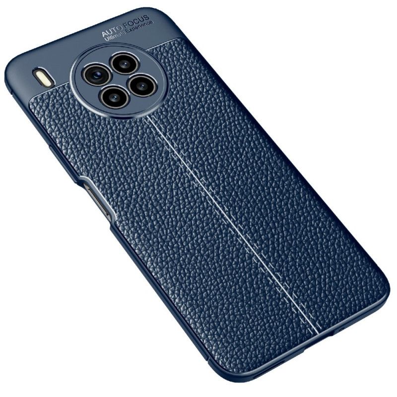 Coque Pour Huawei Nova 8i / Honor 50 Lite Effet Cuir Litchi Double Line