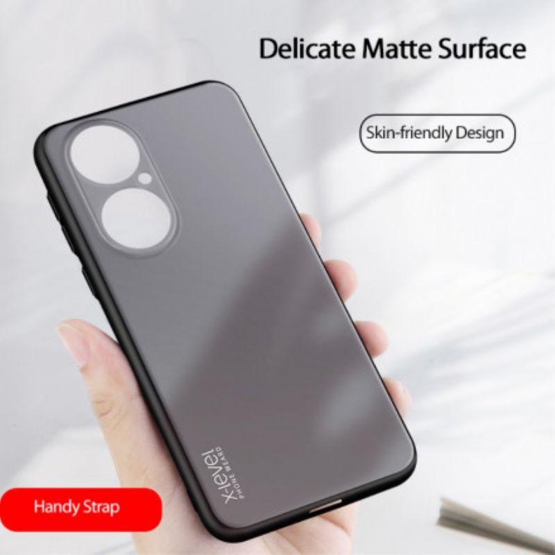 Coque Pour Huawei P50 Pro X-level Matte Avec Lanière