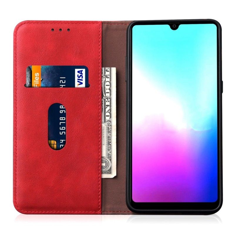 Flip Cover Huawei Mate 20 Effet Cuir Coutures