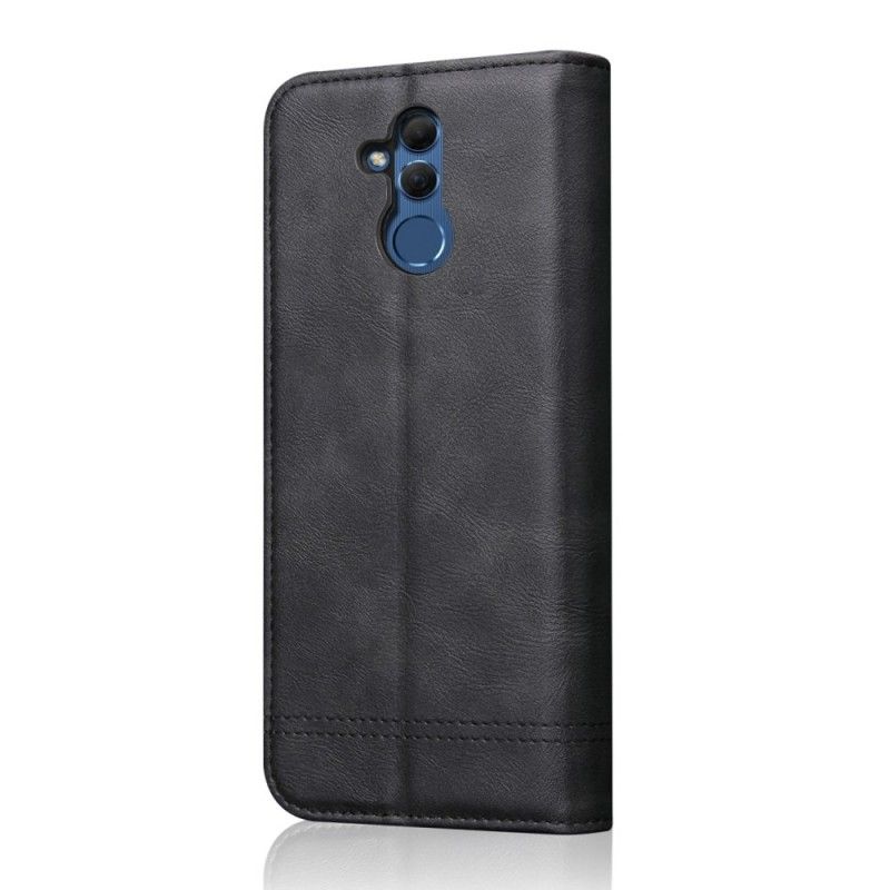 Flip Cover Huawei Mate 20 Lite Effet Cuir Coutures