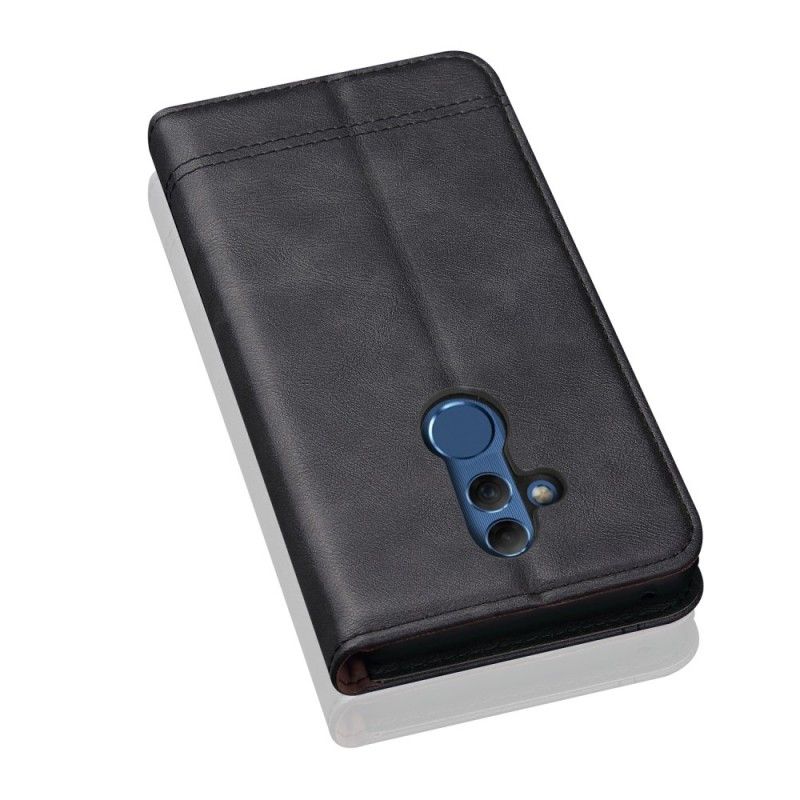 Flip Cover Huawei Mate 20 Lite Effet Cuir Coutures