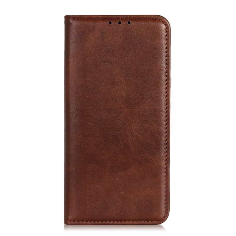 Flip Cover Huawei Mate 30 Lite Cuir Fendu Élégance