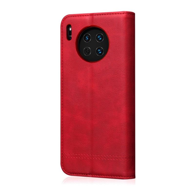 Flip Cover Huawei Mate 30 Pro Effet Cuir Coutures
