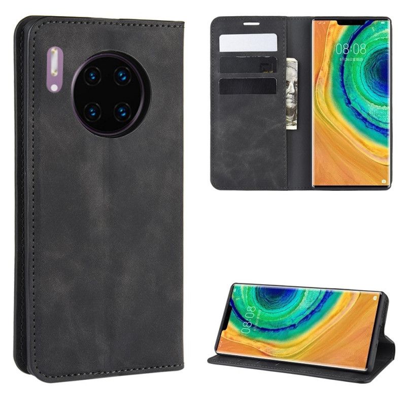 Flip Cover Huawei Mate 30 Pro Effet Cuir Douceur