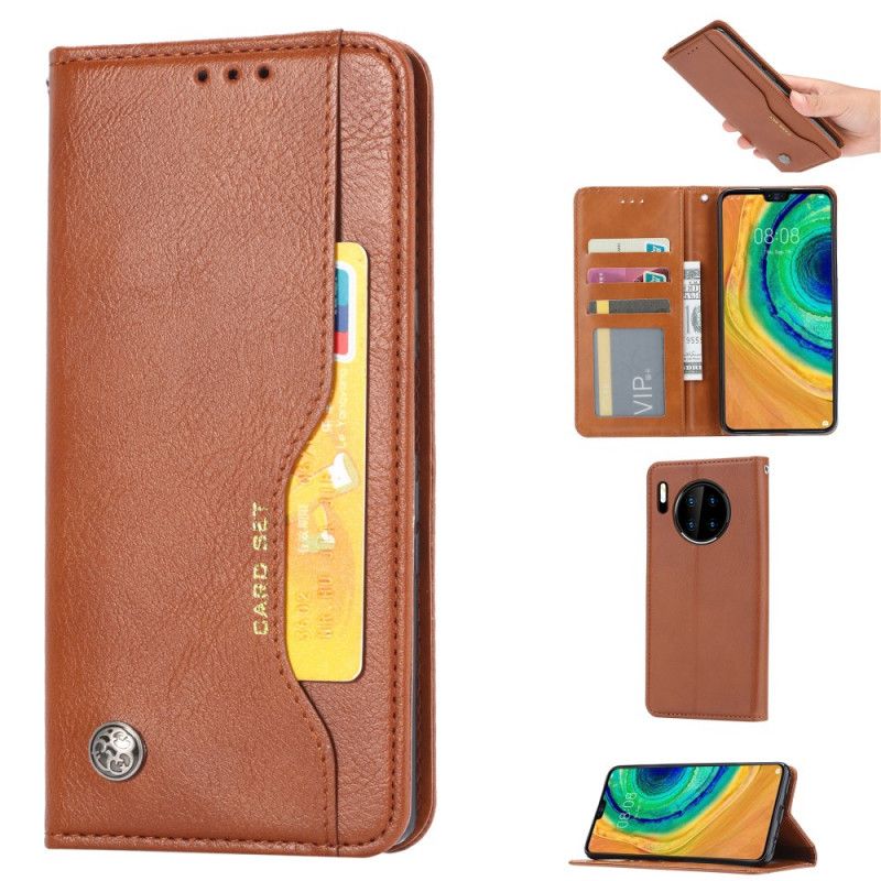 Flip Cover Huawei Mate 30 Pro Simili Cuir Porte-cartes