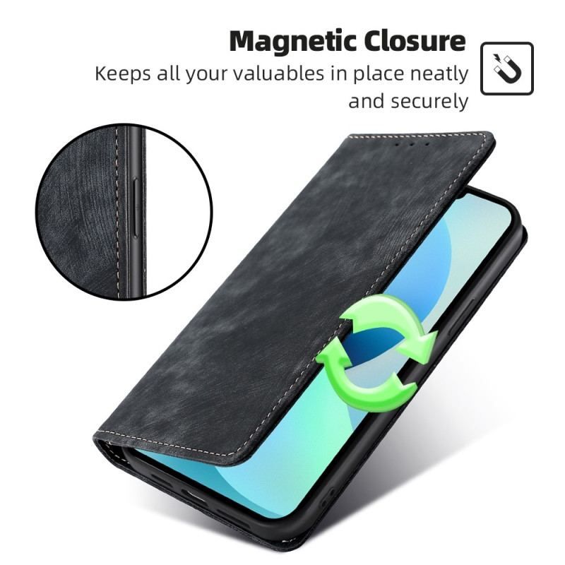 Flip Cover Huawei Mate 50 Pro Simili Cuir Rétro
