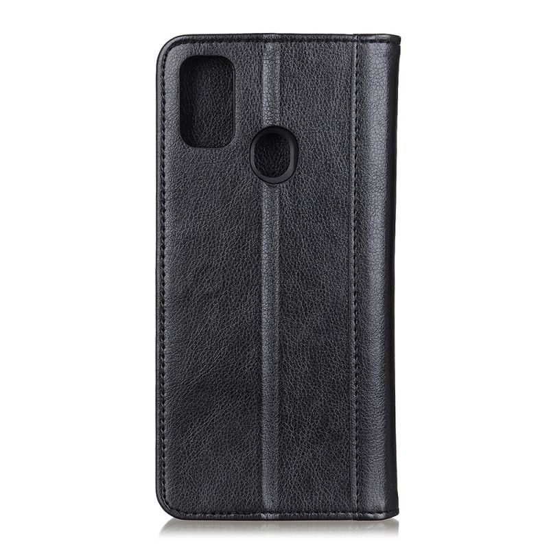 Flip Cover Huawei P Smart 2020 Cuir Litchi Fendu