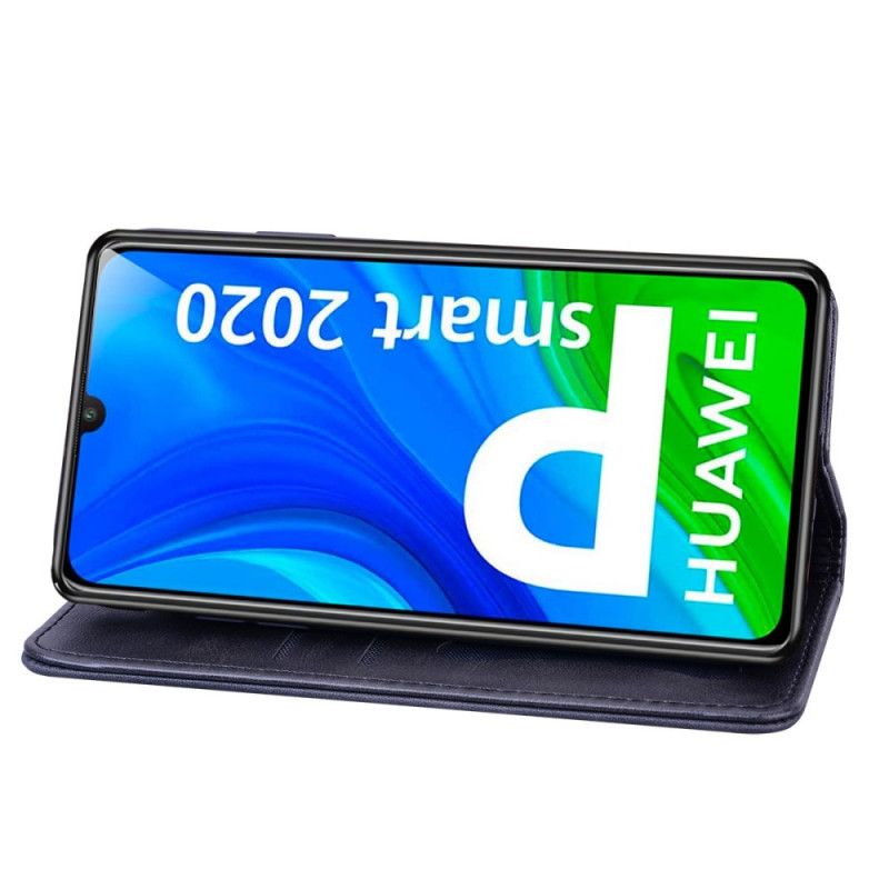 Flip Cover Huawei P Smart 2020 Effet Cuir Business Bicolore