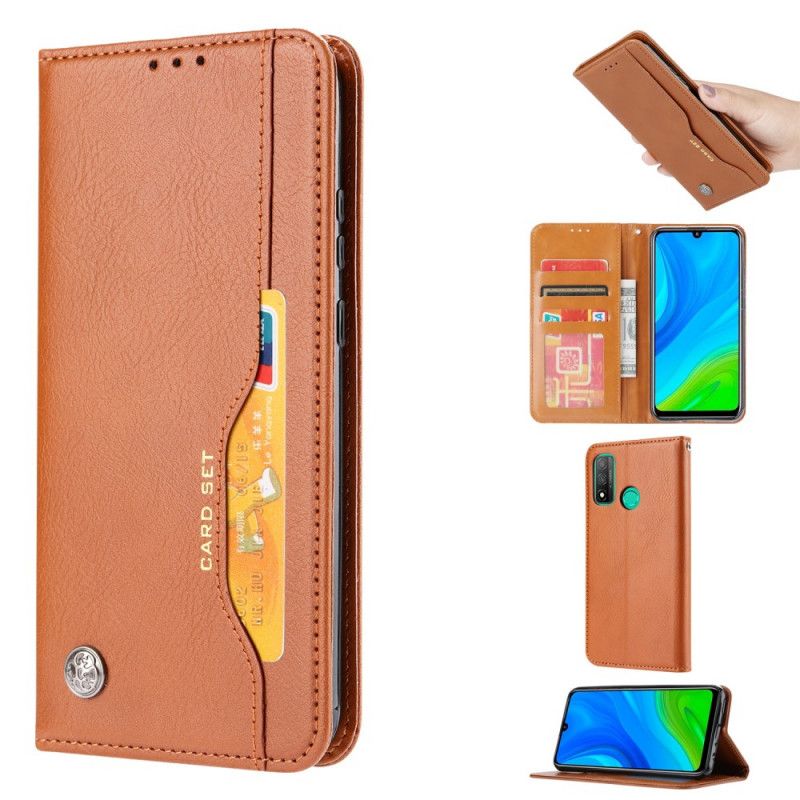 Flip Cover Huawei P Smart 2020 Simili Cuir Porte-cartes