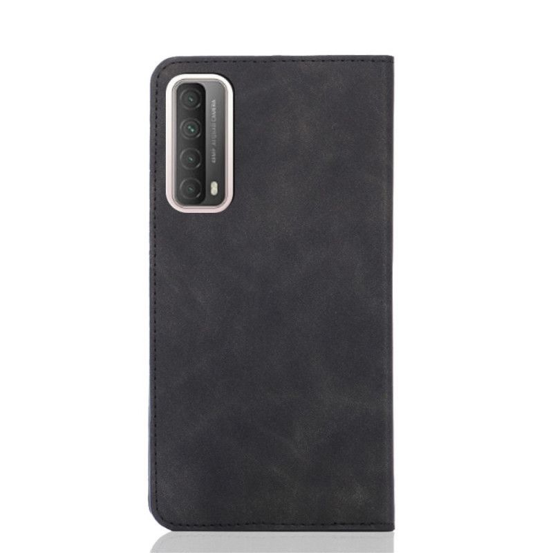 Flip Cover Huawei P Smart 2021 Effet Cuir Douceur Soie