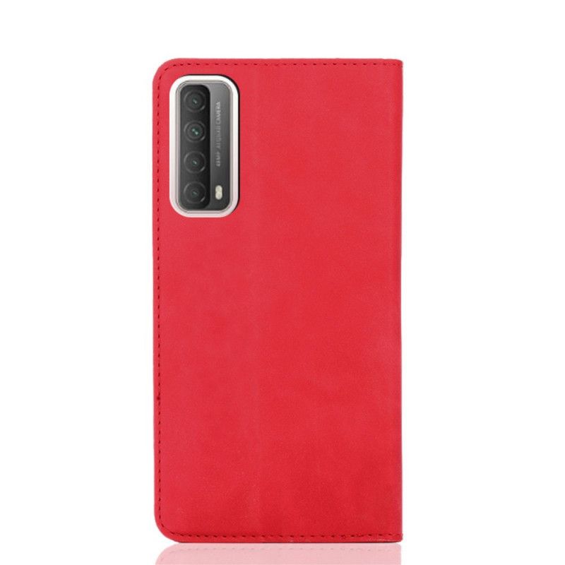 Flip Cover Huawei P Smart 2021 Effet Cuir Douceur Soie