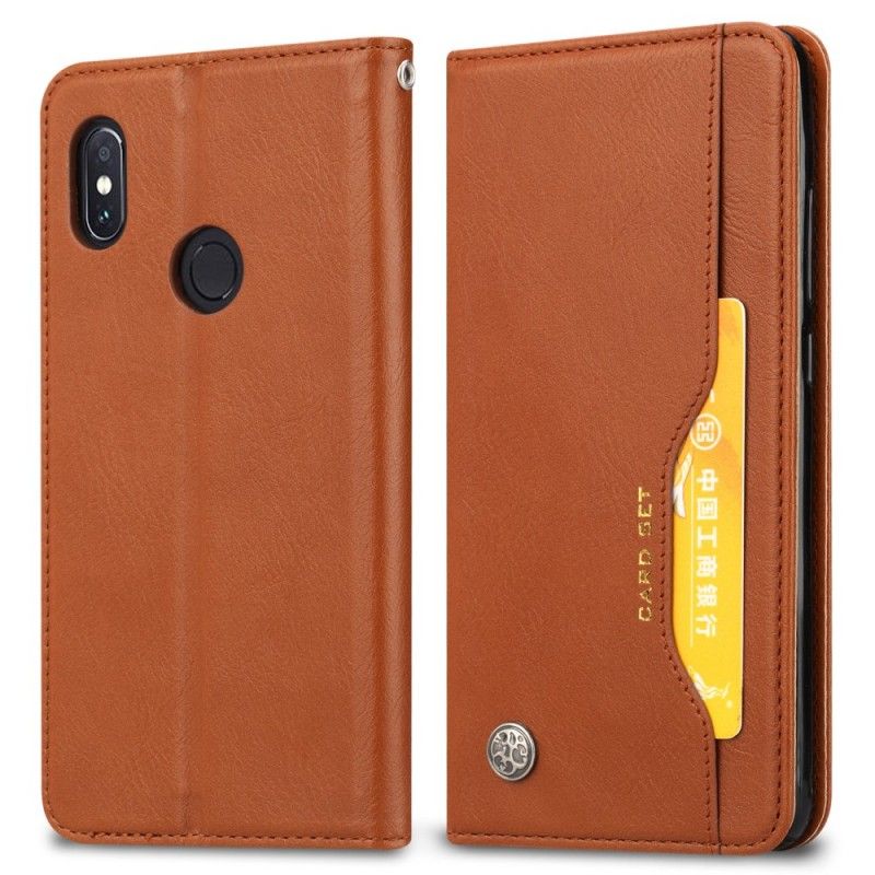 Flip Cover Huawei P Smart Plus Simili Cuir Porte-cartes