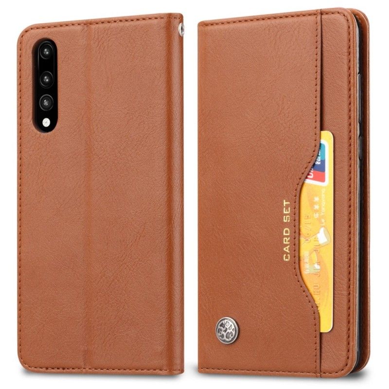 Flip Cover Huawei P20 Pro Simili Cuir Porte-cartes