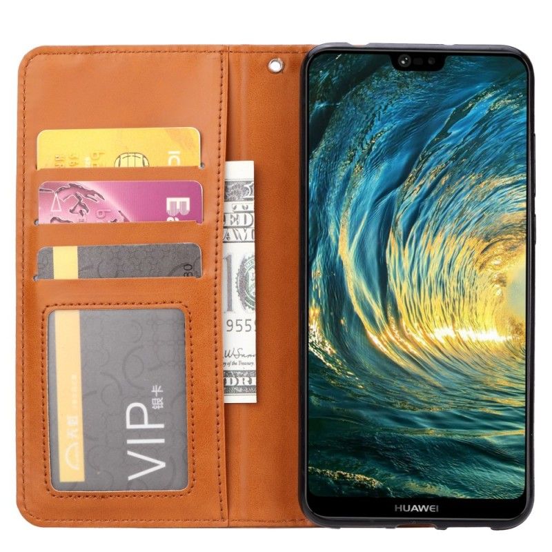 Flip Cover Huawei P20 Pro Simili Cuir Porte-cartes