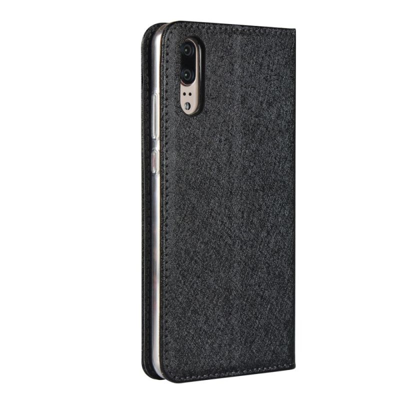 Flip Cover Huawei P20 Style Cuir Douceur Avec Lanière